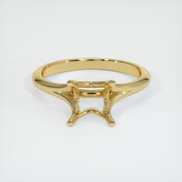 14K Yellow Gold Solitaire Ring Setting Image