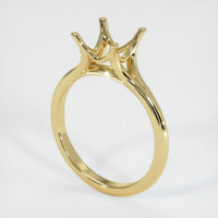 18K Yellow Gold Solitaire Ring Setting Video