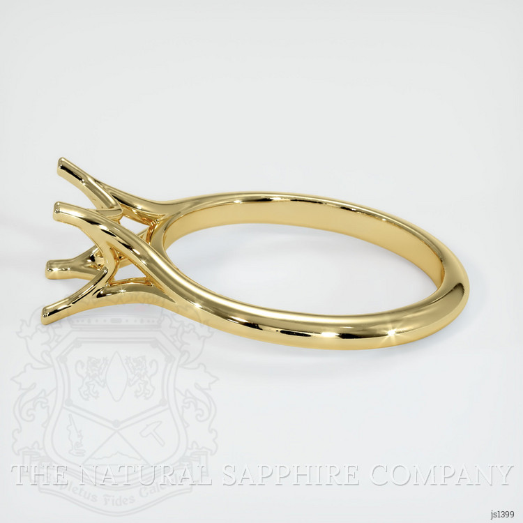 18K Yellow Gold Solitaire Ring Setting