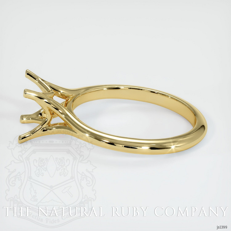 18K Yellow Gold Solitaire Ring Setting