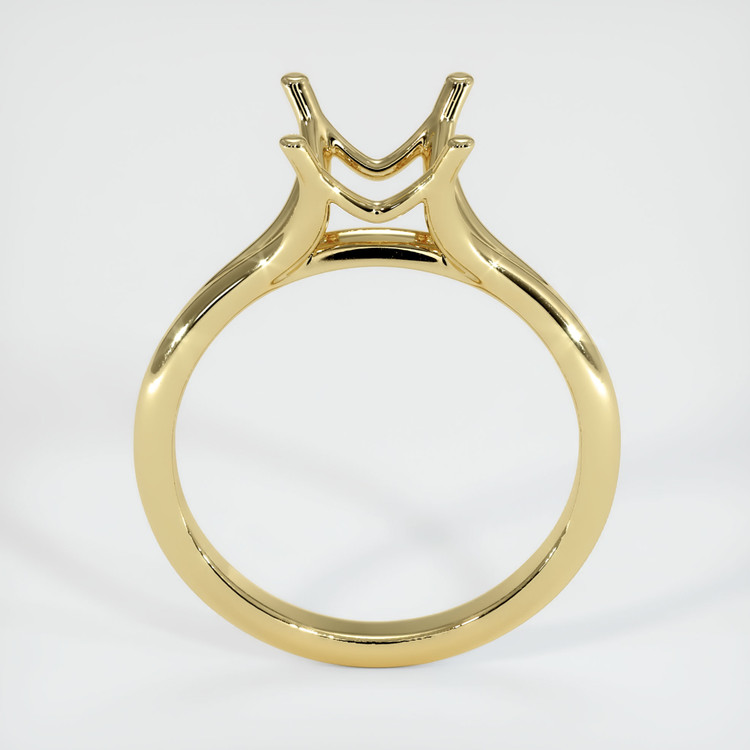 18K Yellow Gold Solitaire Ring Setting