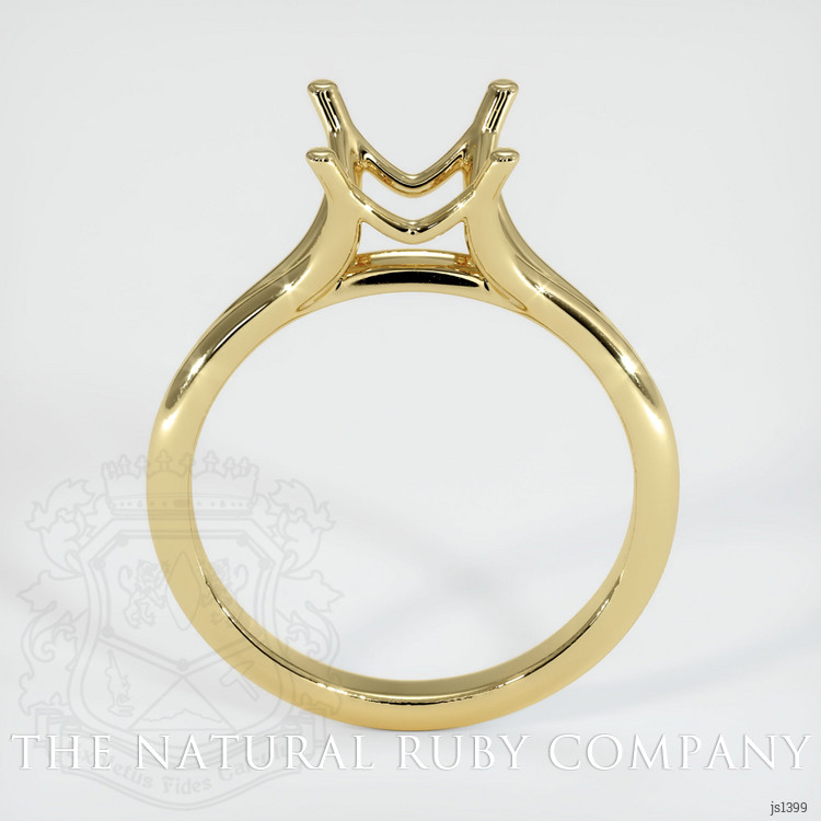 18K Yellow Gold Solitaire Ring Setting