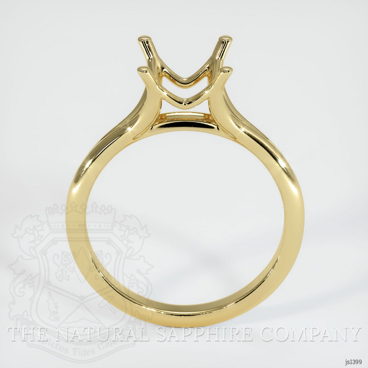 18K Yellow Gold Solitaire Ring Setting