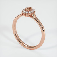 14K Rose Gold Antique Style Ring Setting Video