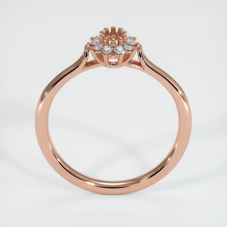 14K Rose Gold Antique Style Ring Setting