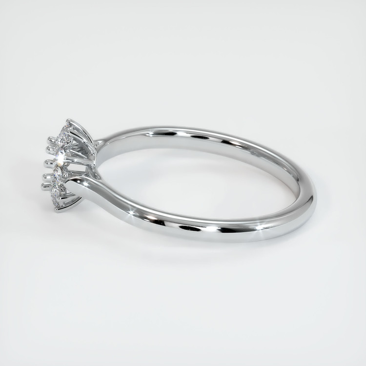 14K White Gold Antique Style Ring Setting