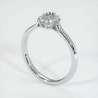18K White Gold Antique Style Ring Setting Video