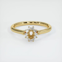 10K Yellow Gold Antique Style Ring Setting Image