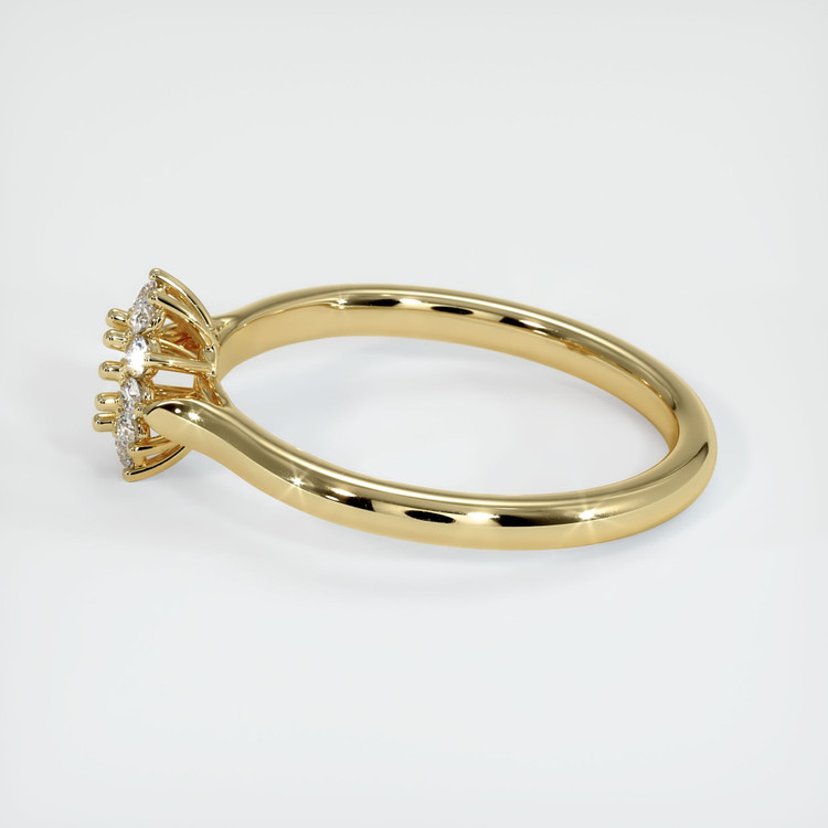 14K Yellow Gold Antique Style Ring Setting