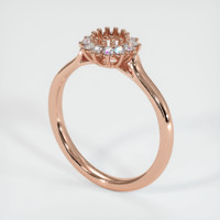 14K Rose Gold Antique Style Ring Setting Video