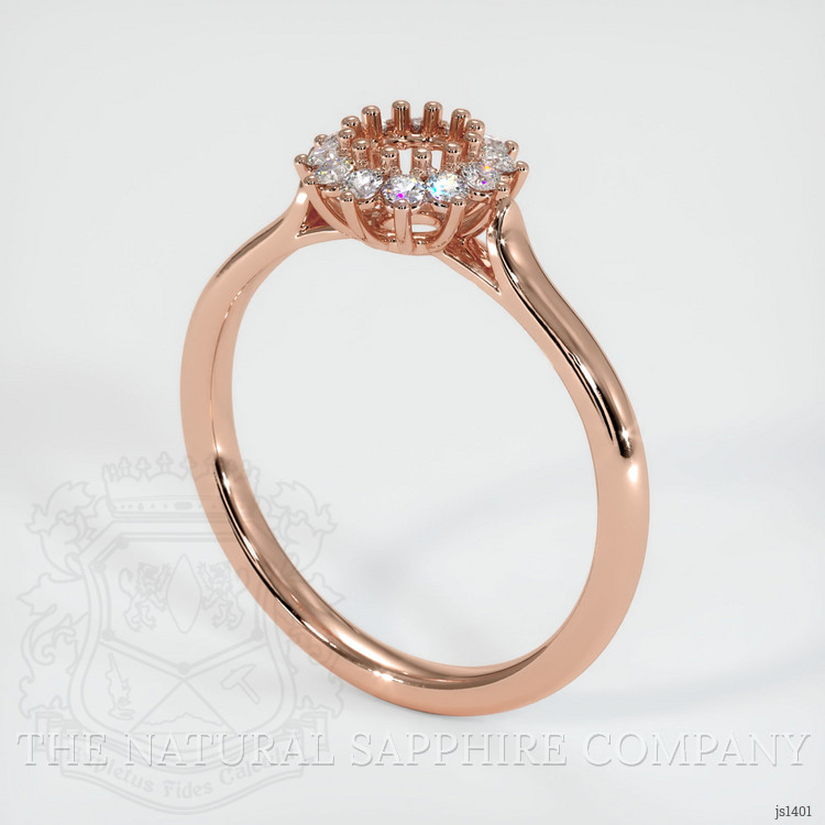14K Rose Gold Antique Style Ring Setting