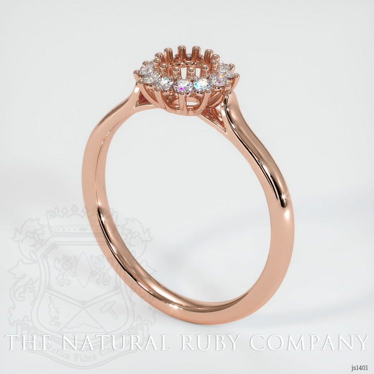 14K Rose Gold Antique Style Ring Setting