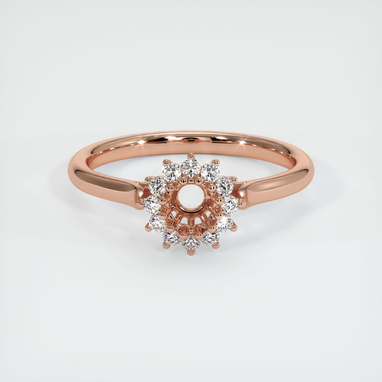 14K Rose Gold Antique Style Ring Setting