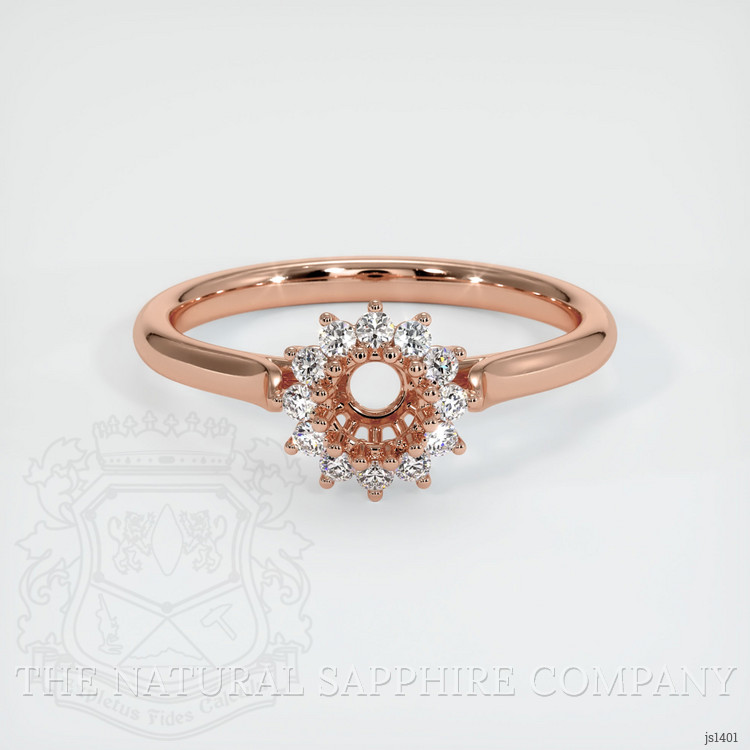 14K Rose Gold Antique Style Ring Setting