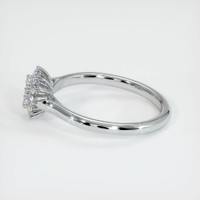 14K White Gold Antique Style Ring Setting Image