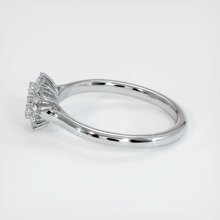 14K White Gold Antique Style Ring Setting