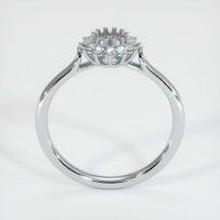 14K White Gold Antique Style Ring Setting Image