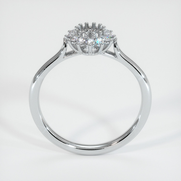 14K White Gold Antique Style Ring Setting