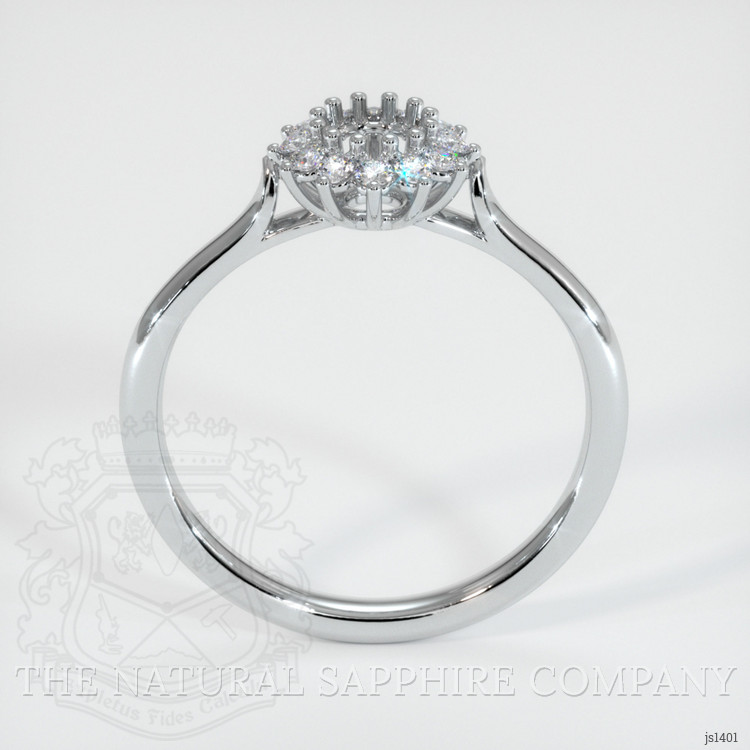 14K White Gold Antique Style Ring Setting
