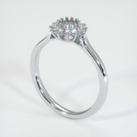 18K White Gold Antique Style Ring Setting Video