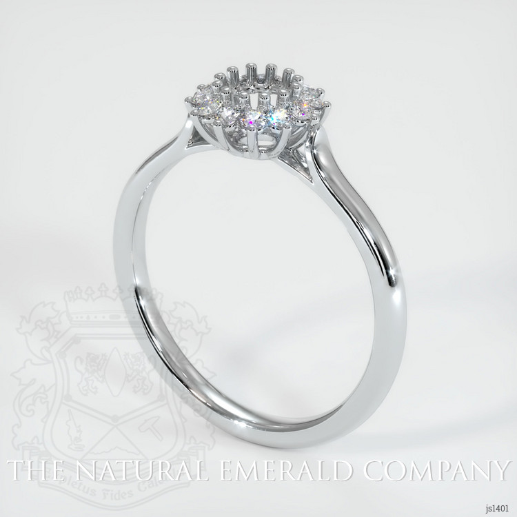 18K White Gold Antique Style Ring Setting