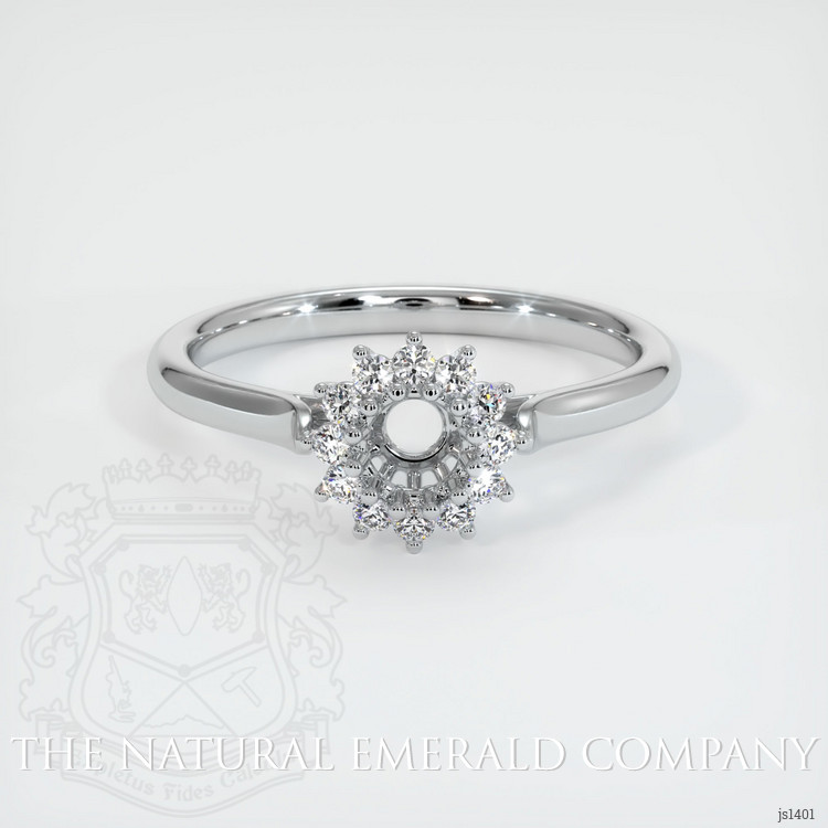 18K White Gold Antique Style Ring Setting