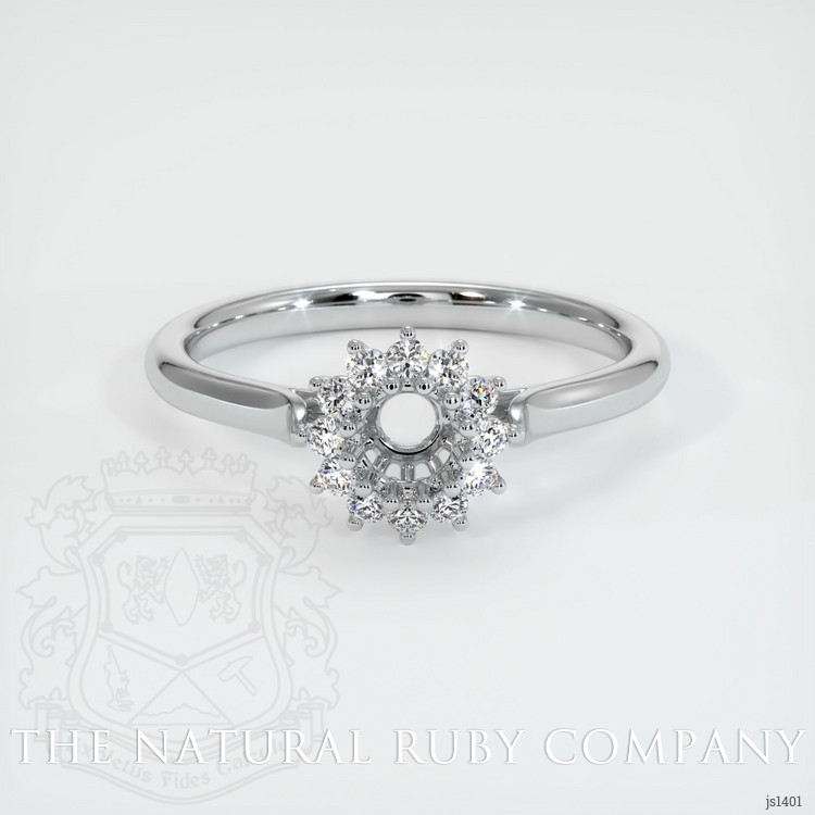 18K White Gold Antique Style Ring Setting