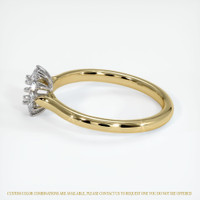 14K White & Yellow Antique Style Ring Setting Image