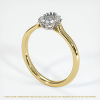 18K White & Yellow Antique Style Ring Setting Video