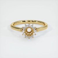 10K Yellow Gold Antique Style Ring Setting Image
