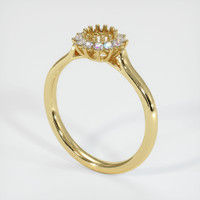 18K Yellow Gold Antique Style Ring Setting Video