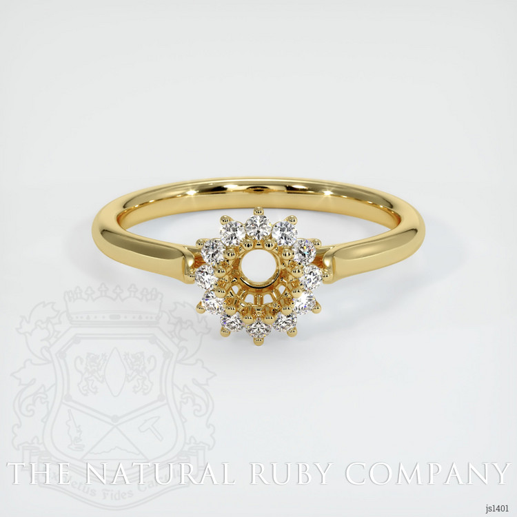 18K Yellow Gold Antique Style Ring Setting