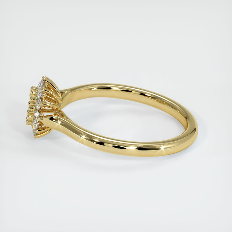 18K Yellow Gold Antique Style Ring Setting