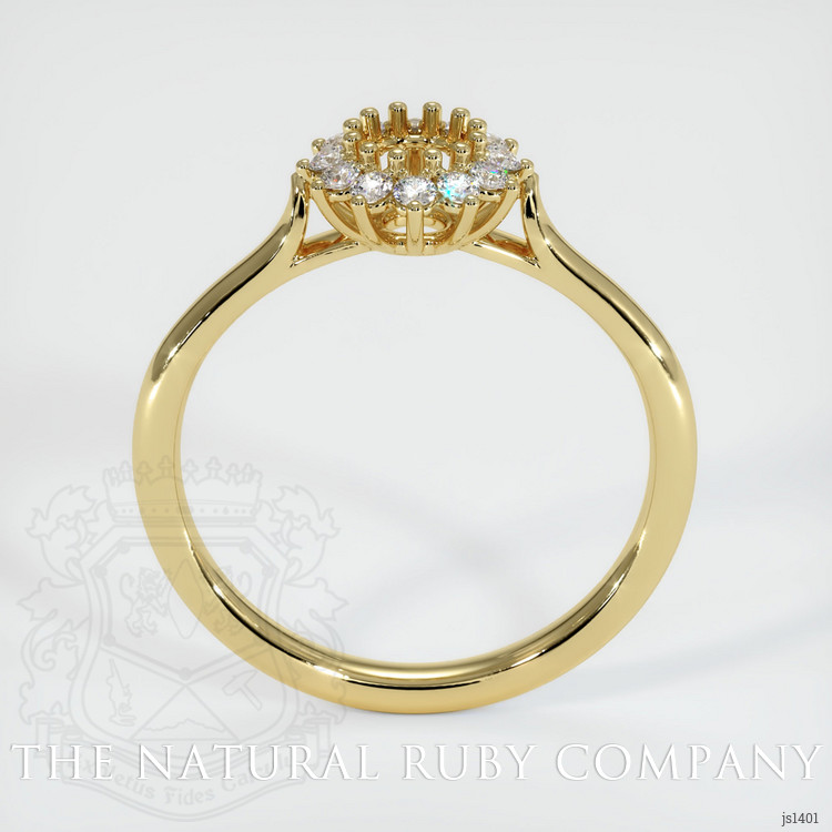 18K Yellow Gold Antique Style Ring Setting