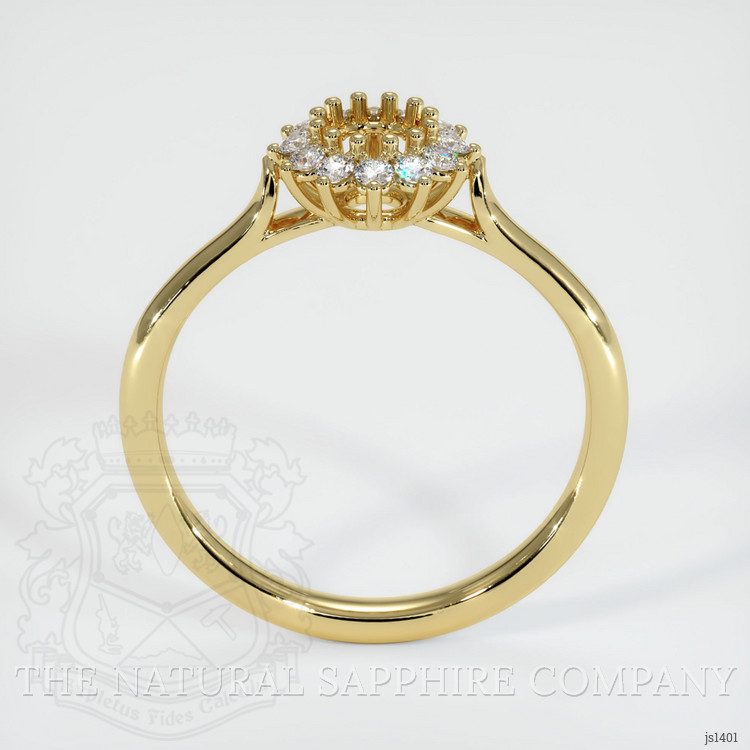 18K Yellow Gold Antique Style Ring Setting