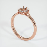14K Rose Gold Antique Style Ring Setting Video