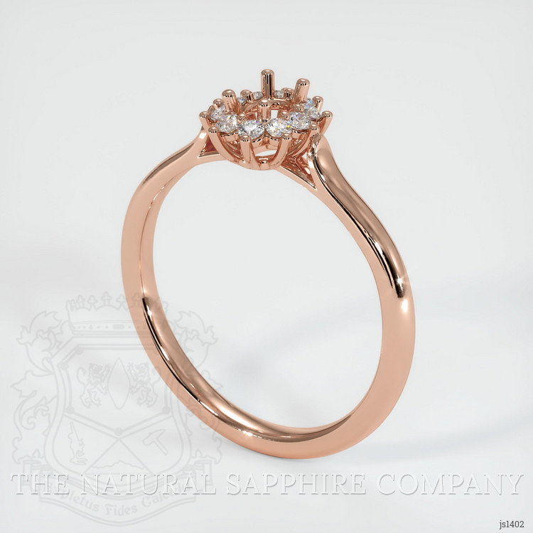 14K Rose Gold Antique Style Ring Setting