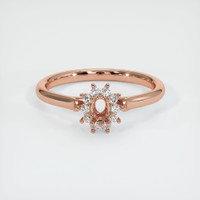 14K Rose Gold Antique Style Ring Setting Image