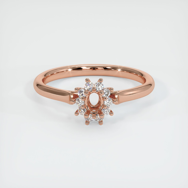 14K Rose Gold Antique Style Ring Setting