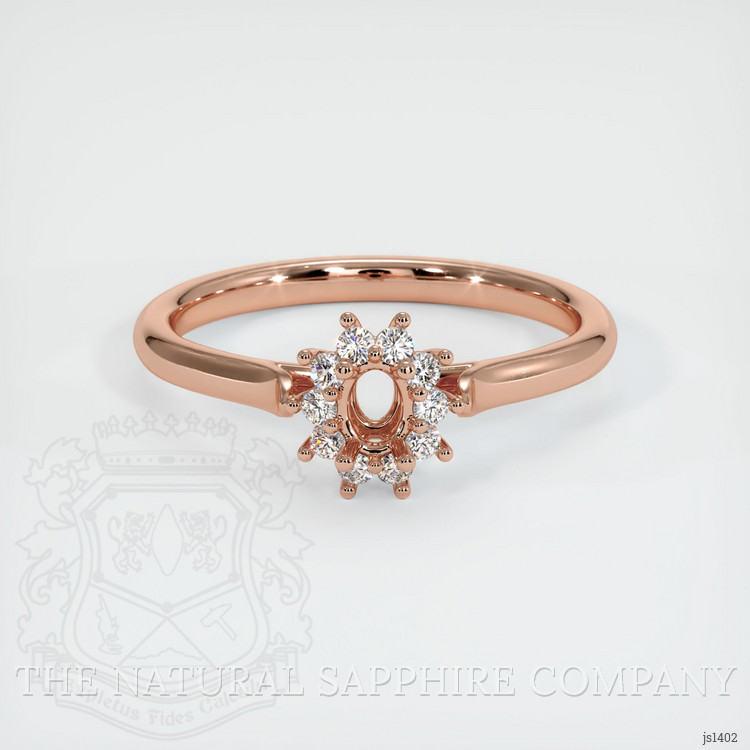 14K Rose Gold Antique Style Ring Setting