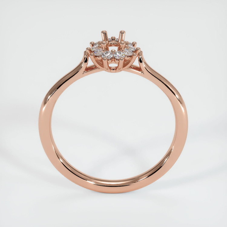14K Rose Gold Antique Style Ring Setting