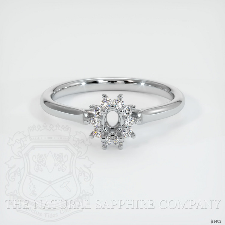 10K White Gold Antique Style Ring Setting