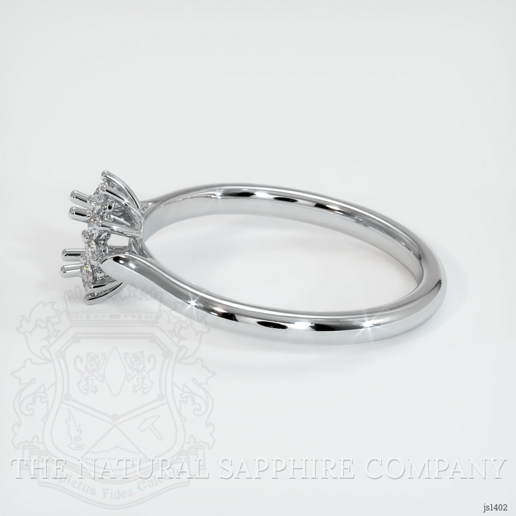 10K White Gold Antique Style Ring Setting