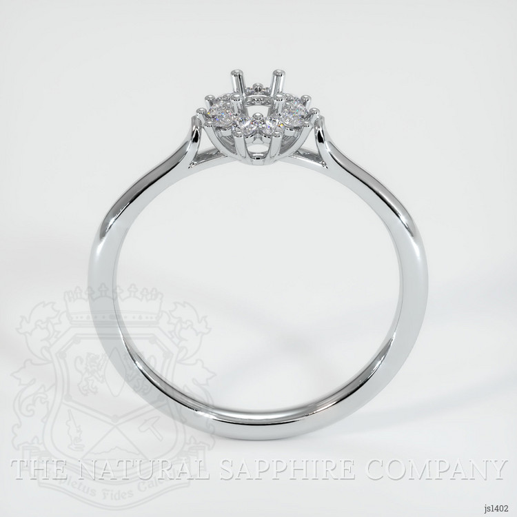 10K White Gold Antique Style Ring Setting
