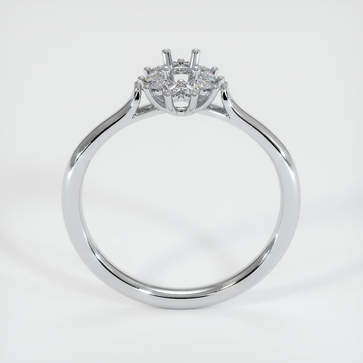 10K White Gold Antique Style Ring Setting