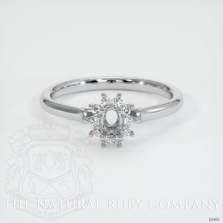 14K White Gold Antique Style Ring Setting