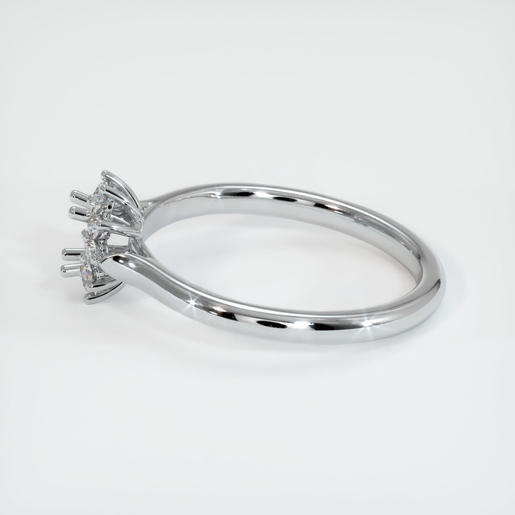 14K White Gold Antique Style Ring Setting