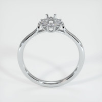 14K White Gold Antique Style Ring Setting Image