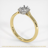 14K White & Yellow Antique Style Ring Setting Video