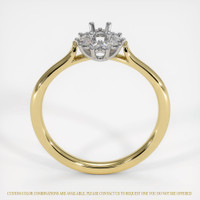 14K White & Yellow Antique Style Ring Setting Image